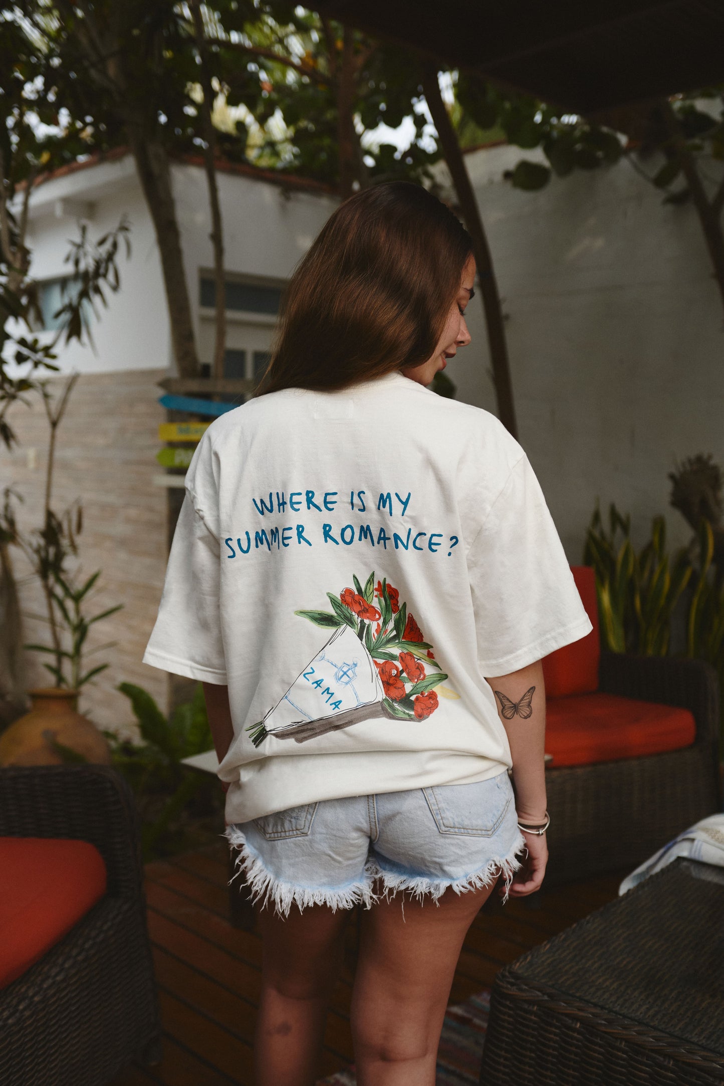 WHERE IS MY SUMMER ROMANCE? WHITE TSHIRT