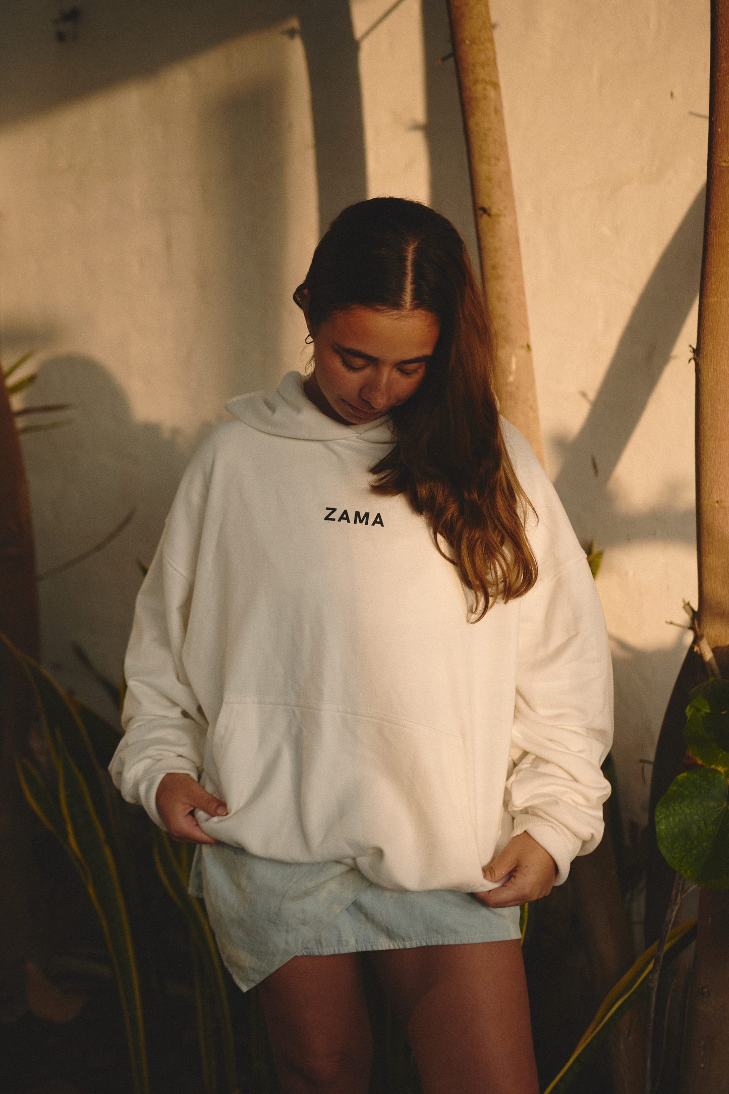 SUMMER NEVER ENDS WHITE HOODIE